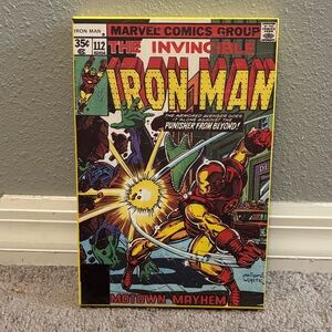 Marvel Iron Man Comic Wall Art - Red, Yellow, Black